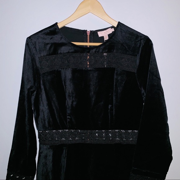 Ted Baker London Dresses & Skirts - Ted Baker of London Lullita Geo Lace Black Dress